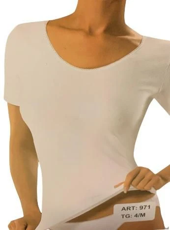 Maglia Donna M/M Cotone Elasticizzato Eva Intimo 971 3 Maglia Donna M/M Cotone Elasticizzato Eva Intimo 971