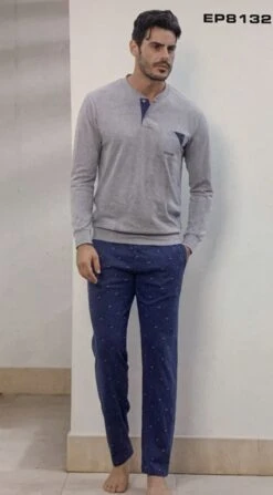 Pigiama Uomo Lungo 100% Cotone Jersey Enrico Coveri 8132 Prezzo Promozionale -Sconto Enrico Coveri b6aa3605 efe4 4d9f 9d30 64b59cc20c3f 2