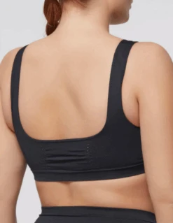 Reggiseno Brassiere Confort Size Microfibra Pompea -Sconto Enrico Coveri brasiere nero dietro