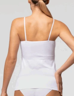 Canottiera Donna Spalla Stretta Microfibra Seamless Pompea -Sconto Enrico Coveri canottiera d