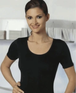 Maglia Donna Mezza Manica Caldo Cotone Nottingham TM1111