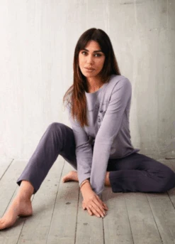 Pigiama Donna Cotone Caldo Jadea Home 5164 -Sconto Enrico Coveri dddd 1