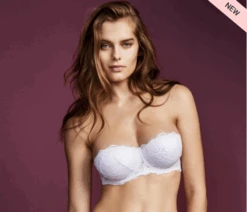 Reggiseno Balconcino Imbottito Fascia Pizzo Coppa C Lormar Frizzante -Sconto Enrico Coveri fasciafre 1