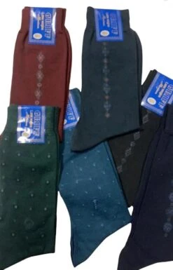 Calza Uomo Corta Lana Fantasia Griffe 2072