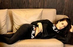 Tuta Donna Sportiva Fila 4064 Cotone Felpato -Sconto Enrico Coveri hhh 1