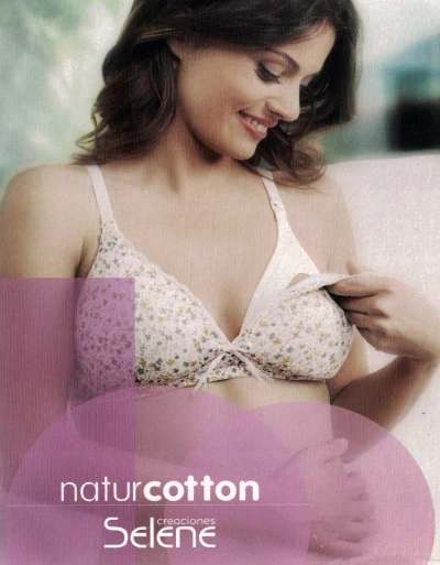 Reggiseno Allattamento Cotone Stampato Imbottito Coppa C Selene Luz 3 Reggiseno Allattamento Cotone Stampato Imbottito Coppa C Selene Luz