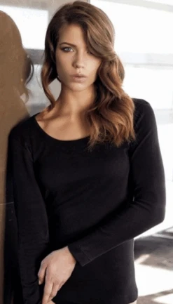 Maglia Donna Manica Lunga Caldo Cotone Nottingham TL1111