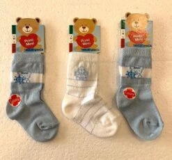 Calzino Neonato/a Clinica Primi Giorni Leon D'oro Primi Mesi -Sconto Enrico Coveri neonato