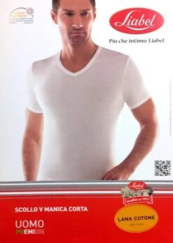 Maglia Uomo Scollo V Lanacotone Liabel 5321 53