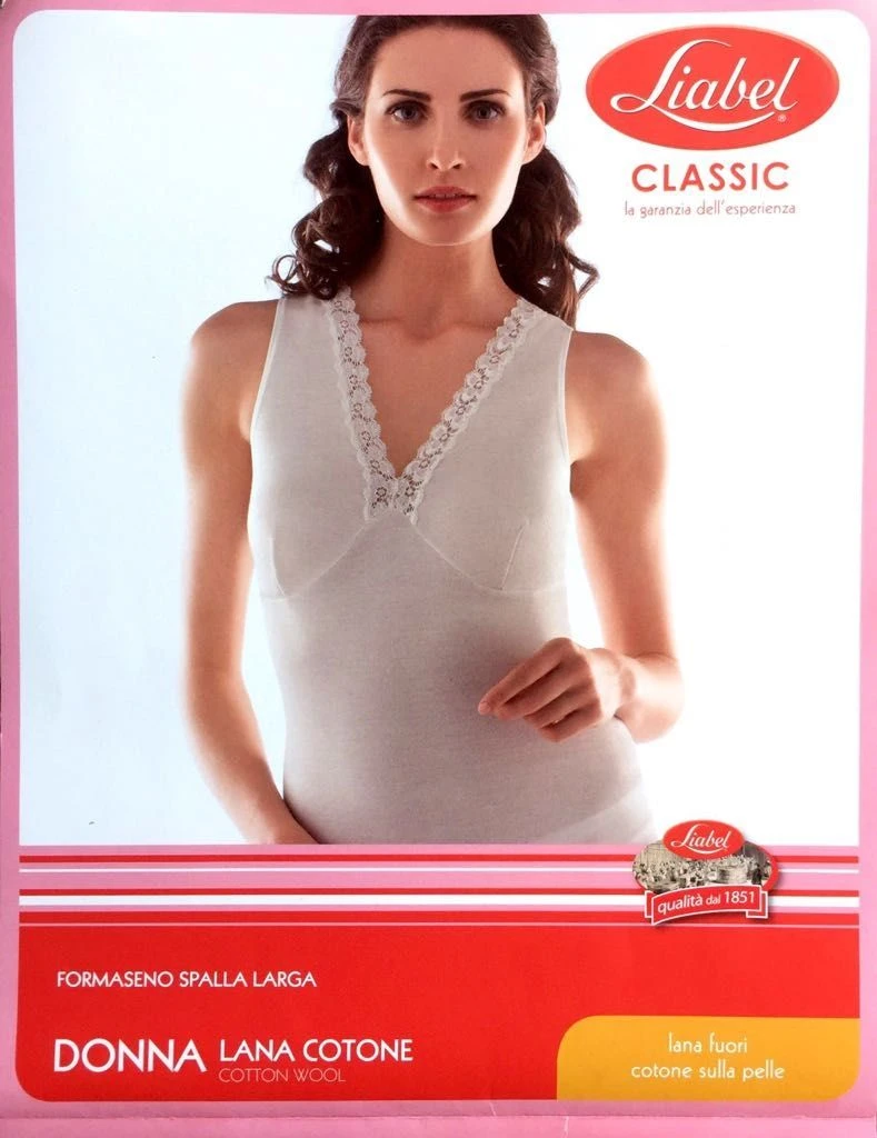 Canottiera Donna S/L Forma Seno Lanacotone Liabel 5321 916 3 Canottiera Donna S/L Forma Seno Lanacotone Liabel 5321 916