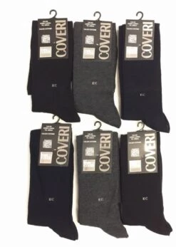 Calzino Uomo Alto Caldo Cotone Tinta Unita Enrico Coveri