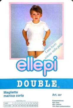 Maglia Bambino Mezza Manica LanaCotone Ellepi 697