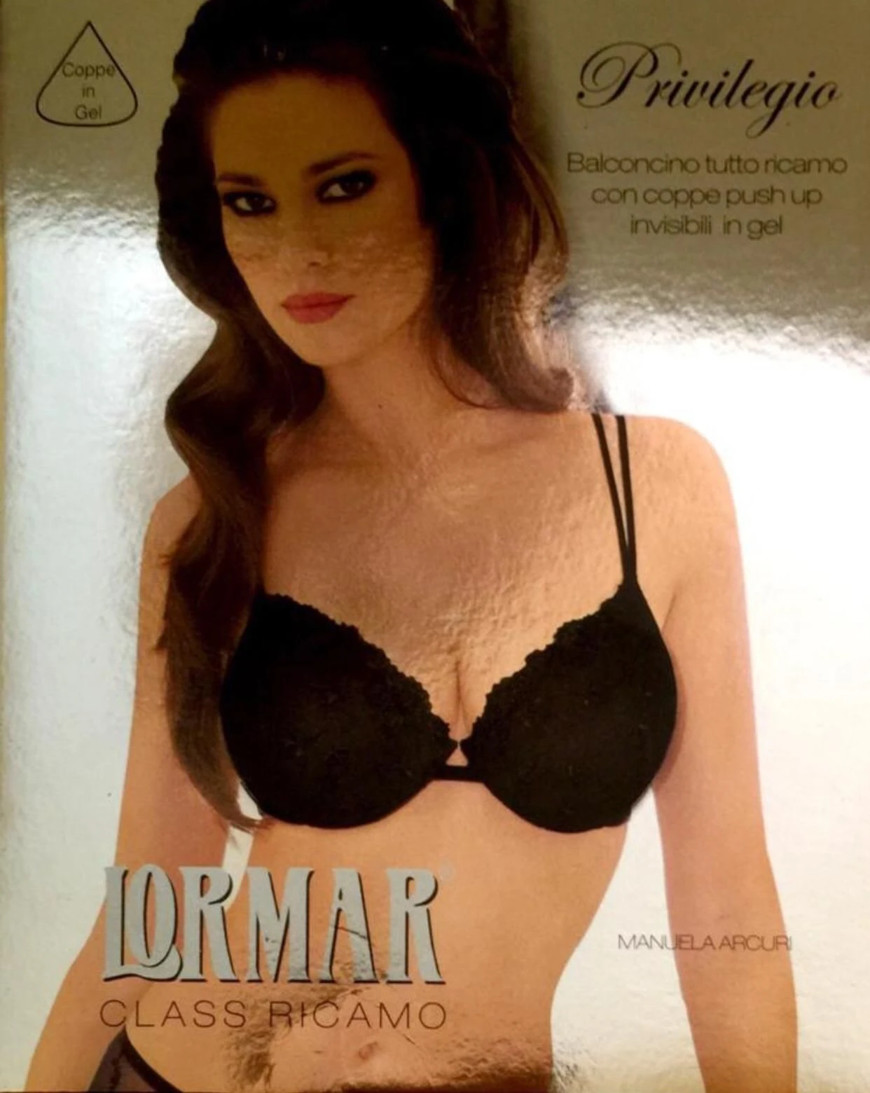 Reggiseno Balconcino Push-up Coppe Gel In Tulle Ricamato Lormar Privilegio 3 Reggiseno Balconcino Push-up Coppe Gel In Tulle Ricamato Lormar Privilegio