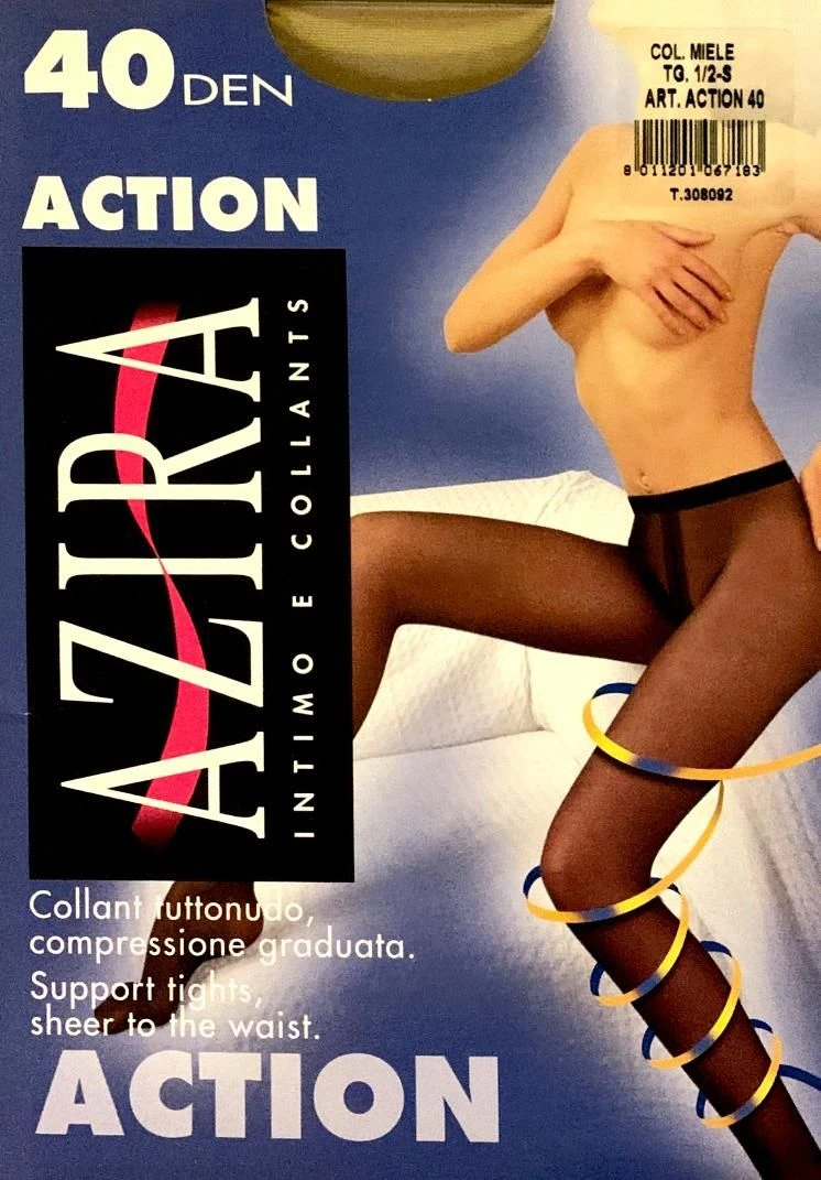 Collant Tuttonudo Compressione Graduata Riposante Azira Action 40 3 Collant Tuttonudo Compressione Graduata Riposante Azira Action 40