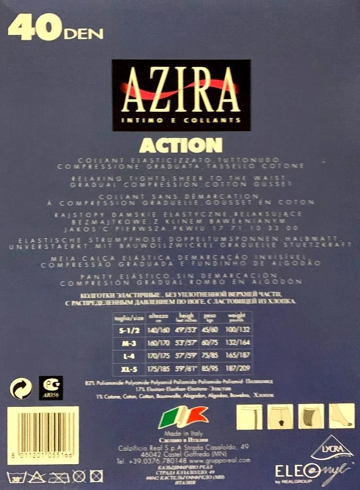 Collant Tuttonudo Compressione Graduata Riposante Azira Action 40 4 Collant Tuttonudo Compressione Graduata Riposante Azira Action 40 - immagine 2