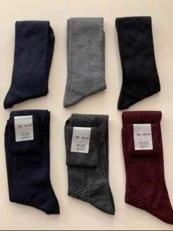 Calza Uomo Lunga Moda Misto Lana Calzificio Bianchi 3765