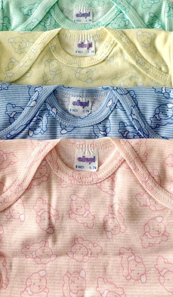 Body Neonato Cotone 100% Ellepi 873 Scontato Fine Serie 4 Body Neonato Cotone 100% Ellepi 873 Scontato Fine Serie - immagine 2