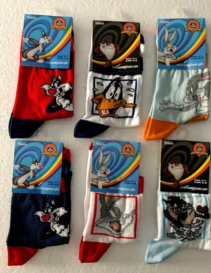 Calzino Bambino Corto Cotone Prisco Looney Tunes BM 3 Calzino Bambino Corto Cotone Prisco Looney Tunes BM