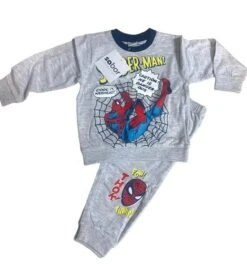 Disney Pigiamino Neonato Lungo Cotone 100% Jersey SPIDERMAN Special Price