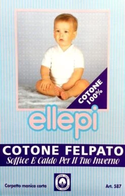 Maglia Neonato M/M Corpetto 100% Cotone Felpato Ellepi 587