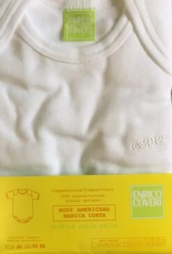 Body Neonato Cotone Felpato Enrico Coveri Outlet