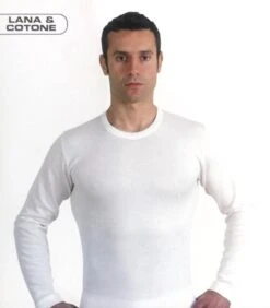 Maglia Uomo Manica Lunga Lanacotone Blu&Blu By Ciessetti 2052