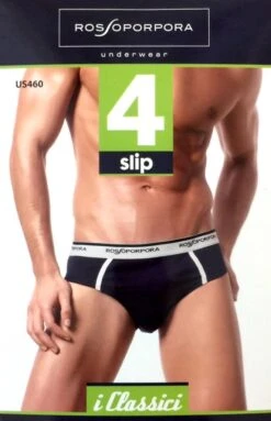 Slip Uomo Cotone Elasticizzato Rossoporpora US460