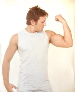 Maglia Uomo Girocollo Senza Maniche 100% Cotone Nottingham 1310