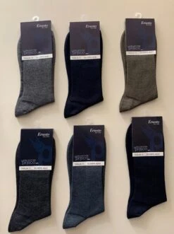 Calza Uomo Corta Lana 50% Costina Calzificio Prisco Art. Ernesto