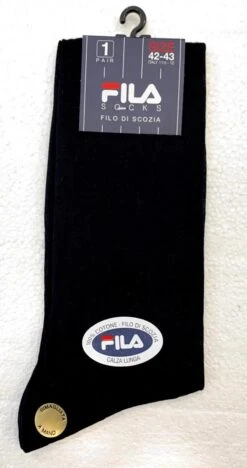 Calzino Uomo Lungo 100% Cotone Filo Di Scozia Fila 1200