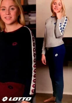Pigiama Ragazza Teen Cotone Caldo Interlock Lotto 9504