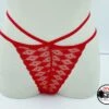 Perizoma Donna Sexy Rosso Pizzo E Tulle Diva By Prive 2996