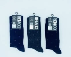 Calzino Uomo Alto Caldo Cotone Fantasia Enrico Coveri Winter Line 311