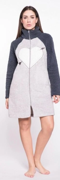Vestaglia Donna Zip Pile Pellicciotto Pigiamiamoci 1338 Prezzo Promozionale