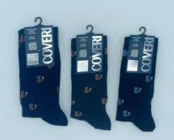 Calzino Uomo Alto Caldo Cotone Fantasia Enrico Coveri Winter Line 207