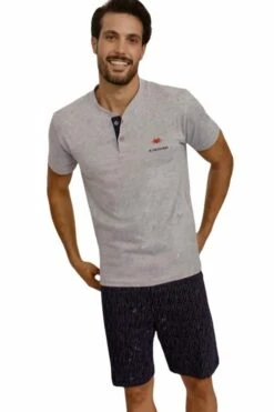 Pigiama Uomo CORTO 100% Cotone IL GRANCHIO 752 Prezzo Promozionale