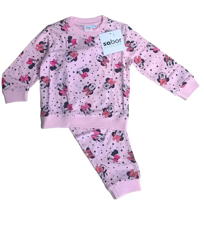 Disney Pigiamino Neonata Lungo Cotone 100% Jersey TOPOLINA 3 Disney Pigiamino Neonata Lungo Cotone 100% Jersey TOPOLINA