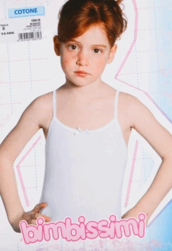 Canottiera Bimba Spalla Stretta Bimbissimi V/S 61B